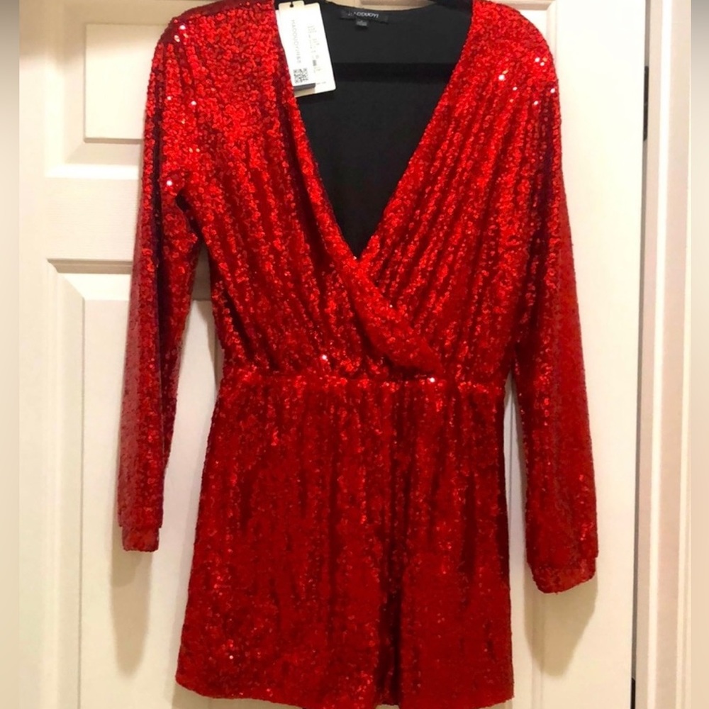HAODUOYI Size Large Romper, Pageant, Sequin, Street size 12